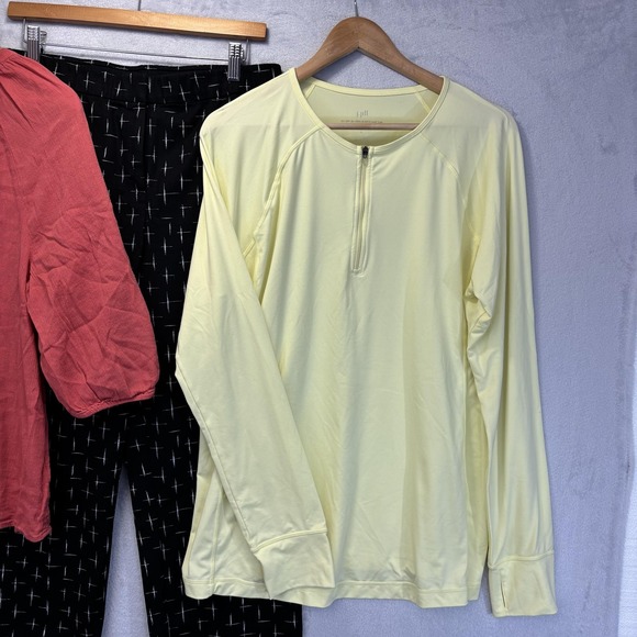 Lot Of 3 J. Jill Tops Cropped Pants Set Womens Large 10 Lightweight Spring Shirt - Picture 13 of 16